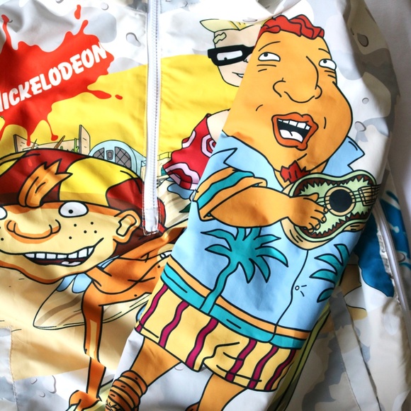 Nickelodeon x Members Only Rocket Power Windbreaker Jacket 1/4 Zip Mens Small - Picture 5 of 11